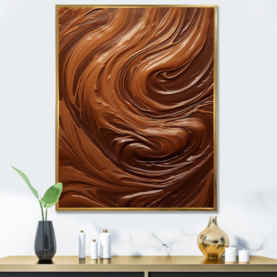 «Abstract Mocha Memories Spiral I», impressions sur toile