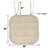 Aria Memory Foam Non-Slip 16" x 16" Chair Cushion Pad with Ties-1694715552-1694715551