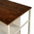 TOPMAX Solid Wood Rustic 45" Stationary Kitchen Island, Rubber Wood Butcher Block Dining Table Prep Table With 2 Open Shelves For Small Places,Walnut+Cream White