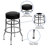 Piya Double Ring Chrome Barstool-49300367-49300369