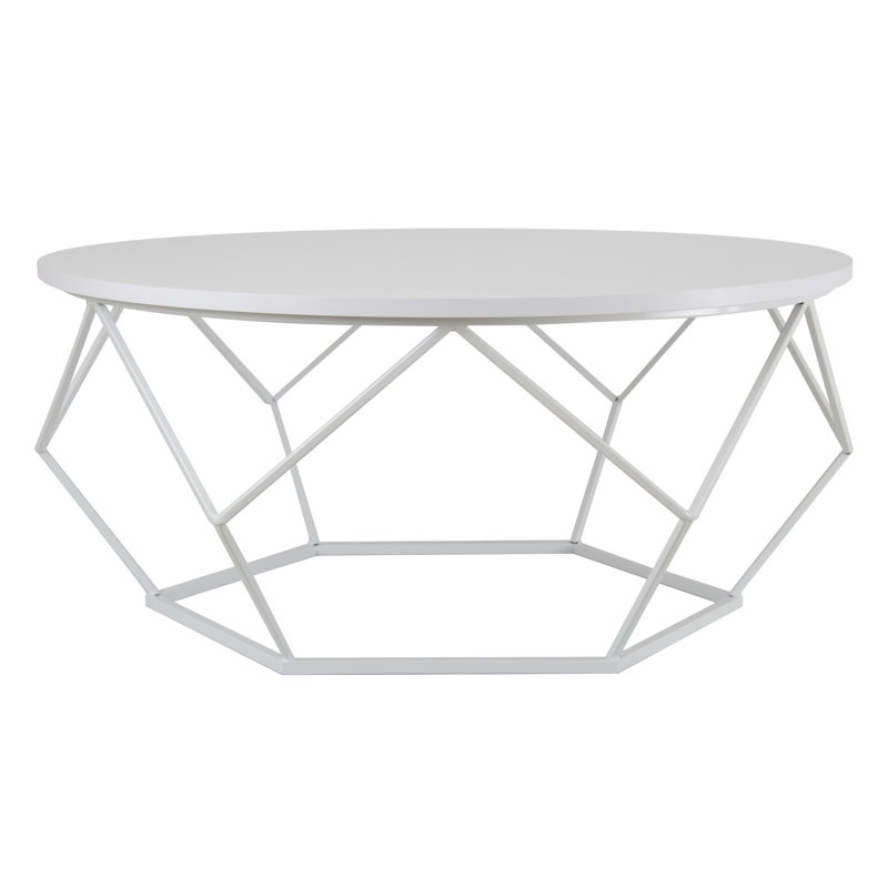 Frame Coffee Table, White, White