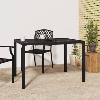 Doher Rectangular Metal Outdoor Dining Table , cm W cm D