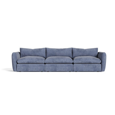 Kinsey - Modern Blue Fabric Modular Sectional Sofa