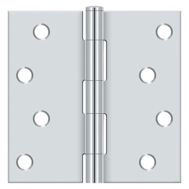 Steel Hinge, Polished Chrome