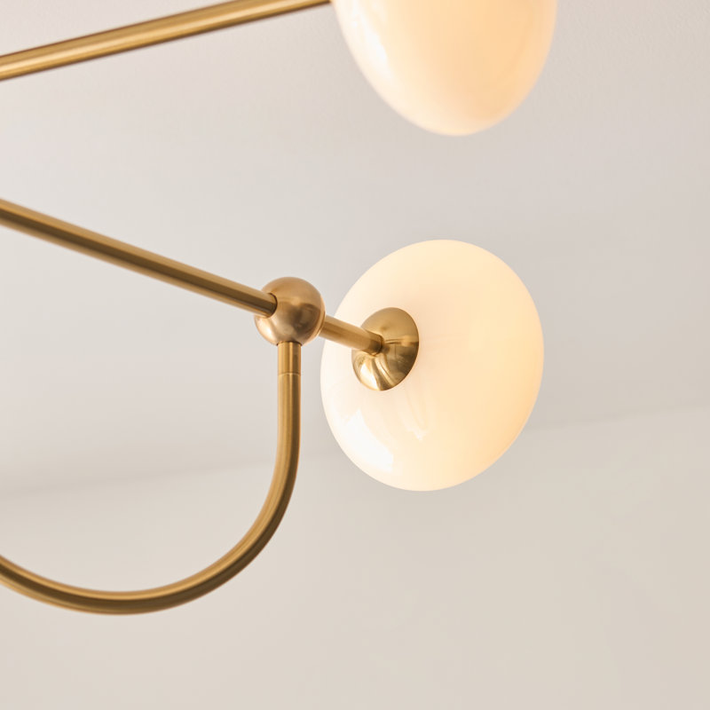 Annalysa Glass Semi Flush Mount