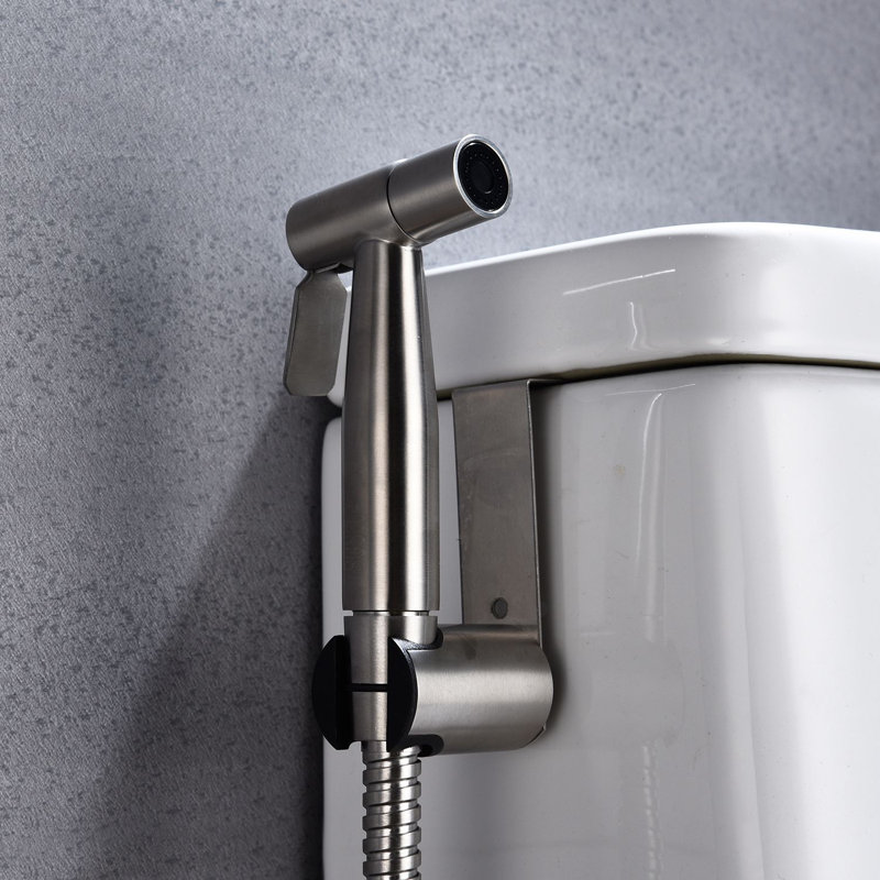 Stainless Steel Handheld Bidet Sprayer with Brass Valve