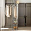 Amiyaah Freestanding 8 - Hook Coat Stand Rustic Industrial Entryway Hallway Furniture