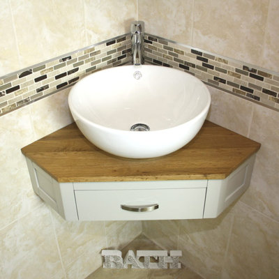 Kyree 550mm Single Bathroom Vanity with Vessel Ceramic Basin