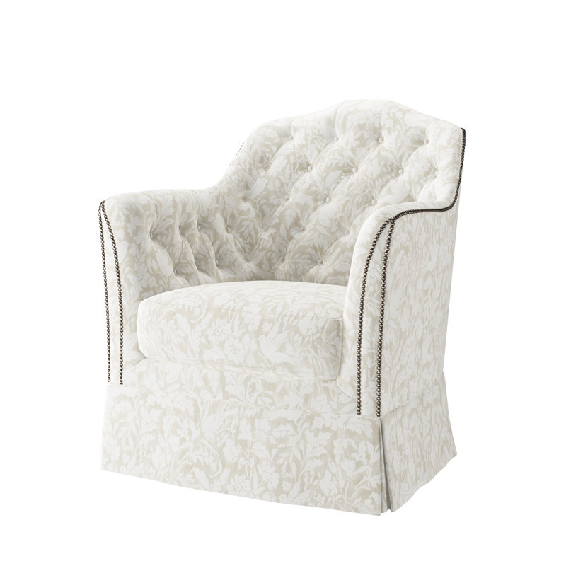 Fauteuil d'appoint Catriona, Petit étain, Lin Everly
