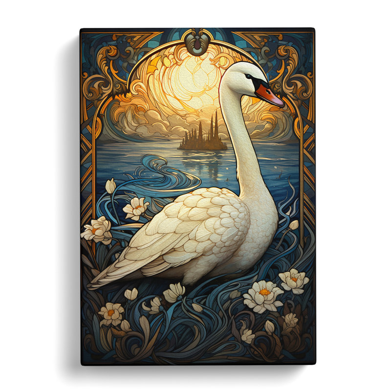Goose Nouveau - No Frame Print, 60cm H x 40cm W x 3cm D