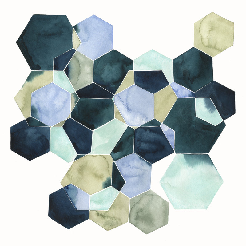Crystallize II by Grace Popp - Wrapped Canvas Painting, 122cm H x 122cm W x 3.8cm D