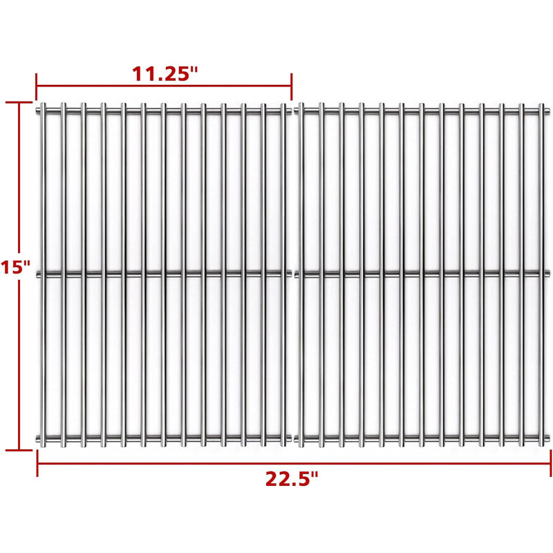 Quickflame 11.25 in. W x 15 in. D Stainless Steel Grill Grate