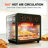 OUNIN Steam Air Fryer Toaster Oven, 12.6QT Compact Countertop Oven, 6-in-1 Air Fry Bake Toast Roast Broil Warm, Fast 7-Min Preheat to 450°F, Stainless Steel