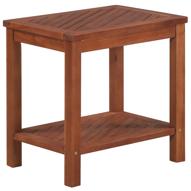 Vasquez Glass End Table with Storage