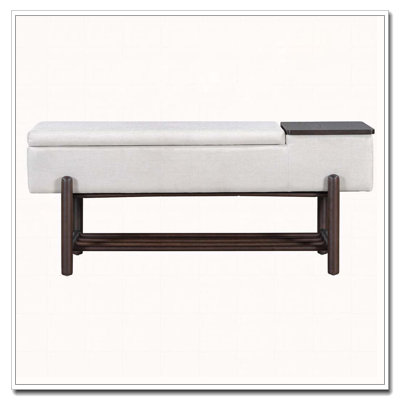 Banc de rangement rembourré avec compartiment caché, banc d'entrée moderne pour le salon, le vestibule et les couloirs