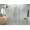 Halo 51 in. x 37 in. x 78 in. 90-degree Fully Frameless Glass Hinged Shower Enclosure