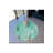 Turquoise Themed Starfish And Shell Patterned Round Woven Base Modern Decorative Carpet-623267629