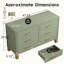 Commode double 6 tiroirs Sage Green-2119540969