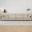 Canapé de style Mid-Century rembourré en chenille avec 5 coussins décoratifs, conception modulaire pour le salon-1385407041-1385407069-1385407068