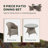 Resin Rattan Dining Set