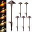 Éclairage paysager DEL basse tension 5 CCT pour allées, 5 W, 12-24 V CA/CC, boîtier en aluminium, finition bronze huilé-134368473