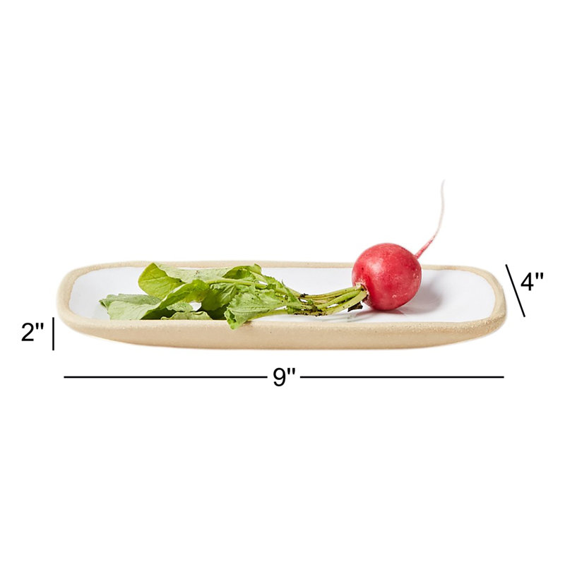 Stoneware Tray, Small: 9" X 4"