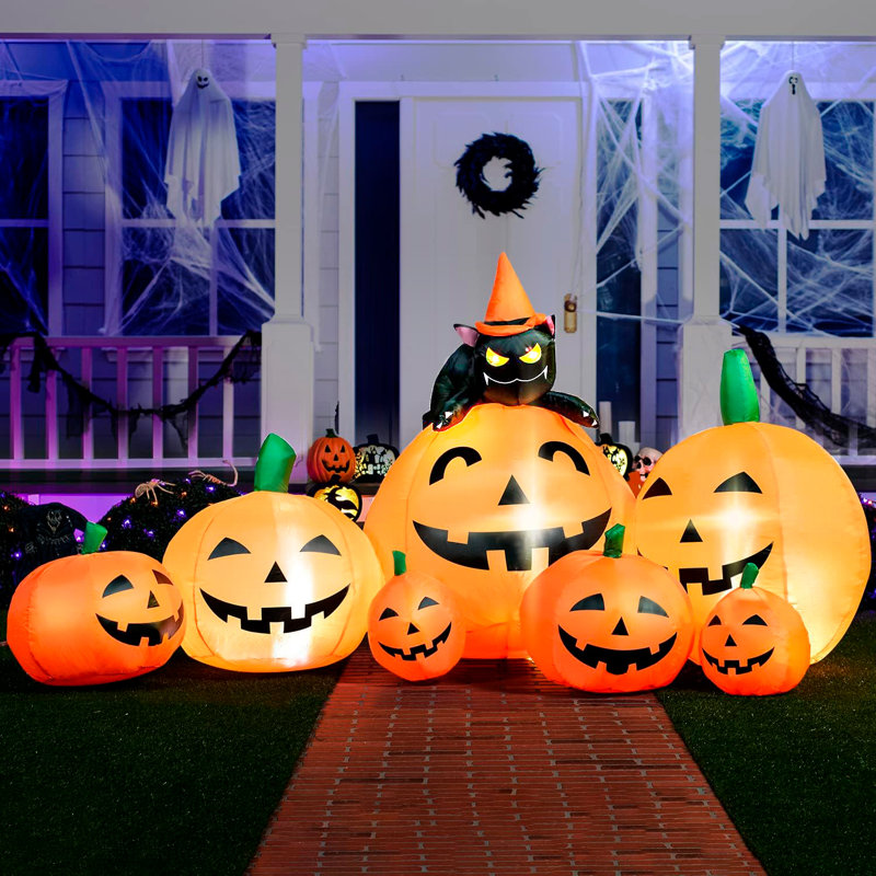 Citrouille gonflable 7 pi Halloween