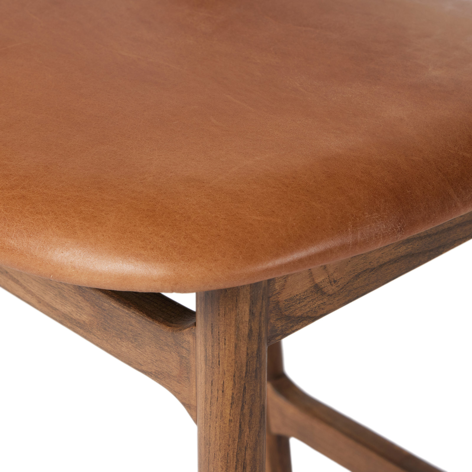 Solene Bar and Counter Stool, Counter Stool (26" Seat Height), Haven Tobacco/Genuine Leather, Lamont Nettlewood