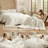 Bedsure Queen 2-in-1 Comforter Set with Detachable Fluffy Blanket – White SnapTech Design Bed-in-a-bag, All-Season Bedding Set(Set of 6)-120798834-120798831