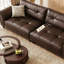 Coussin de canapé modulaire en cuir véritable Coffee-1384758047