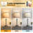 30"Tall Table Lamp Set Of 2,Bedside Lamps For Bedroom Living Room, Height Adjustable Nightstand Lamps With Pull Chain(Bulbs Included), Black-1215485110-1215485105