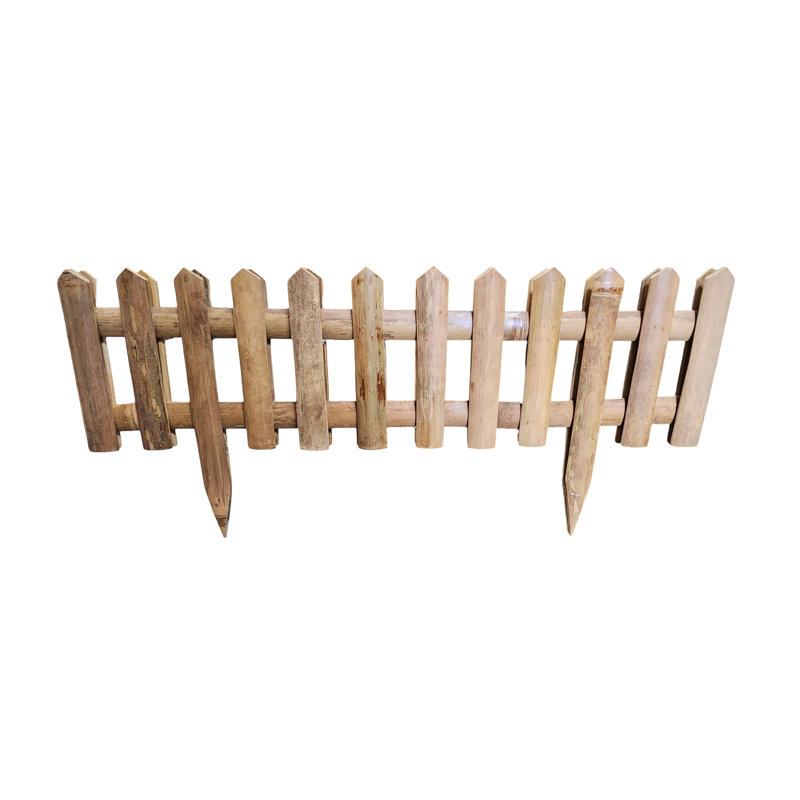 Bordure de clôture en bambou double face, H 18 po x l 38 po