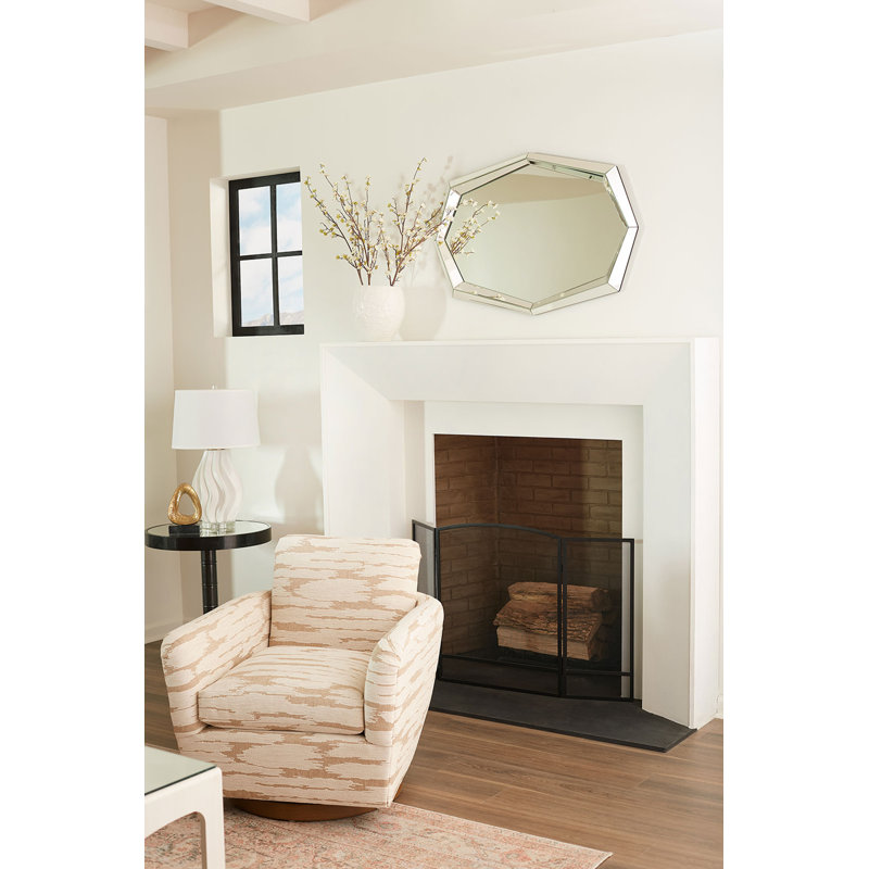 Avery Elongated Glass Mirror, Clear