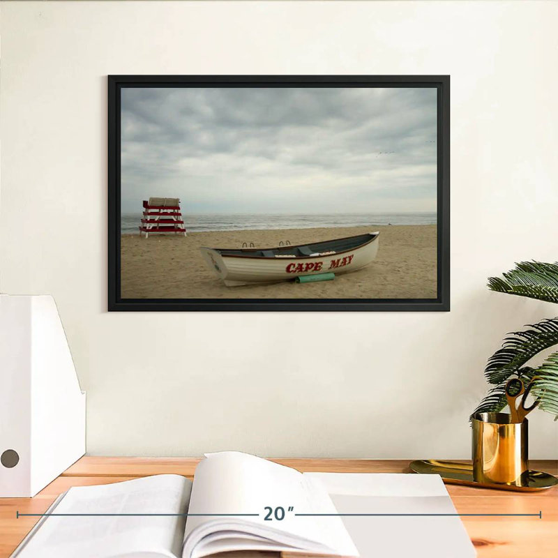 Bateau Cape May, Cadre flottant noir, 13 po x 9 po