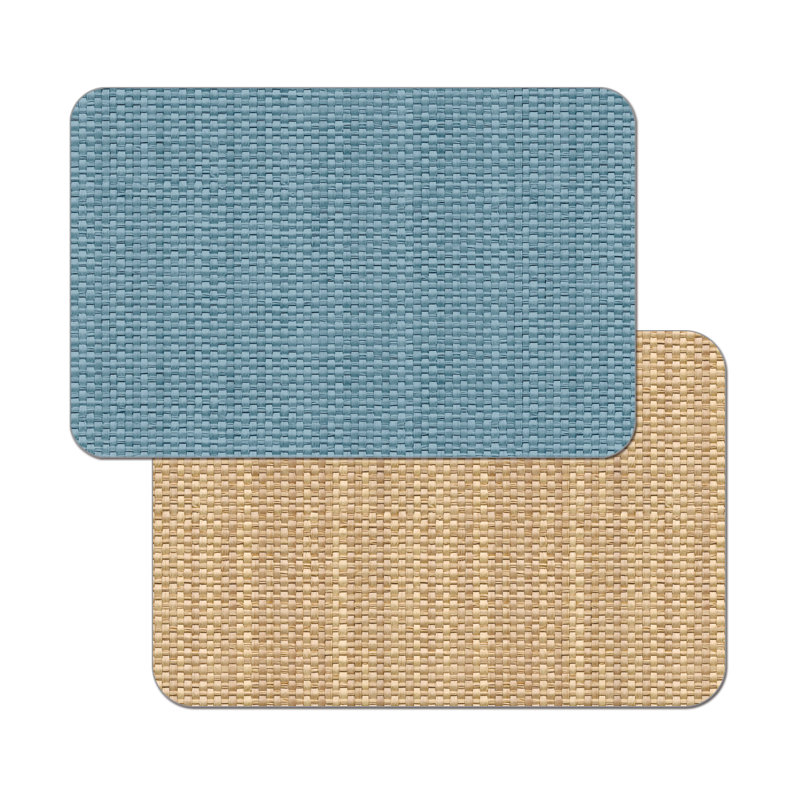 Napperon réversible en faux tissage, Bleu