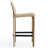 Full Assembled 26"H Counter Stool, Saddle Leather Upholstered Bar Stool With Padded Seat, Counter Height Barstool With Metal Frame Footrest For Kitchen Island Bar Counter, Blue-306793910-307711199