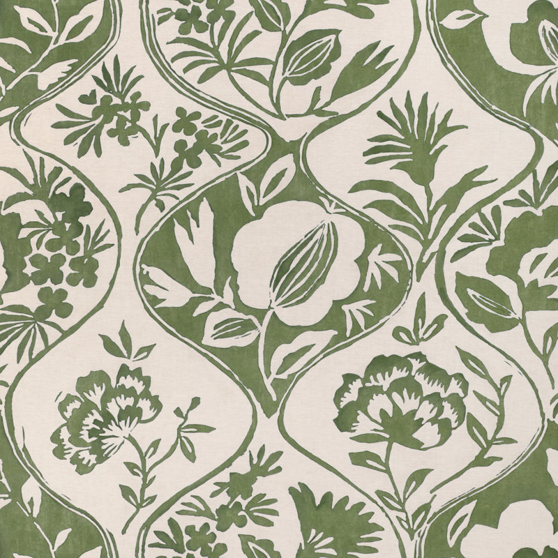 Calathea Print, Green/Beige