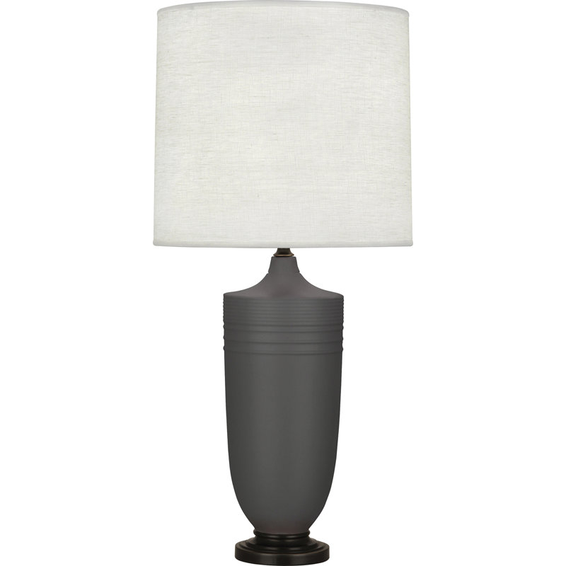 Hadrian Adjustable Table Lamp, Matte Ash/Deep Patina Bronze