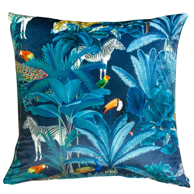Blue Cushion, 58x58cm, Synthetic filled