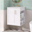 Armoire de salle de bain murale 20 "avec armoire latérale combinée, armoire de salle de bain avec porte à fermeture douce, meuble-lavabo moderne avec lavabo