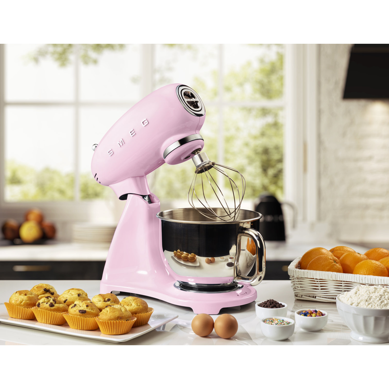 SMEG 50's Retro Style Stand Mixer, Pink