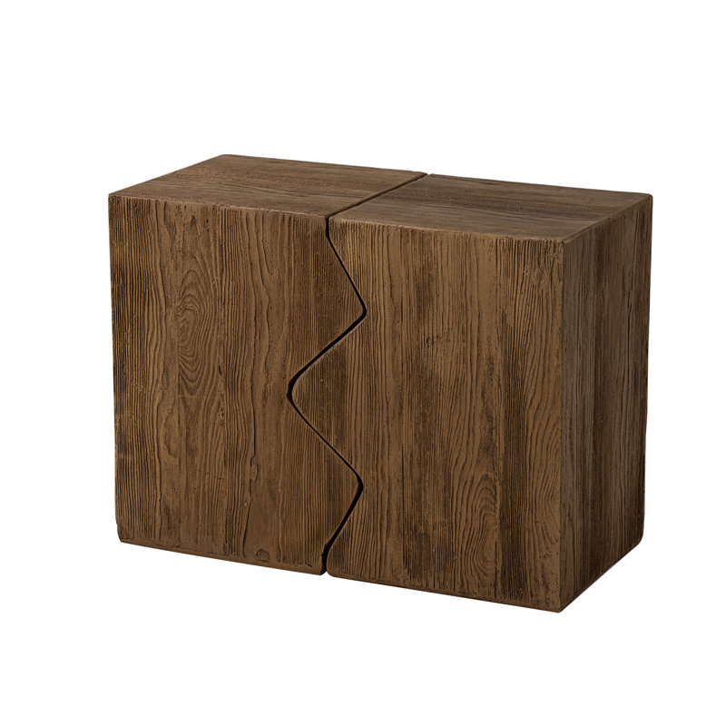 Alyasia Rectangular Outdoor Side Table , 23.6'' in. W 11.8'' in. D, Wood