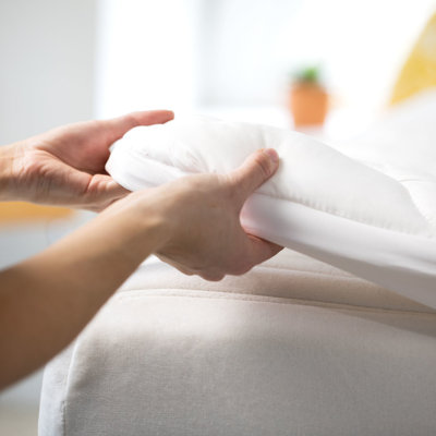 Protège-matelas en polyester 1,5 po Aadhya