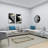 Honea Metal Gold Coffee Table with Clear Glass Top and Acrylic Legs