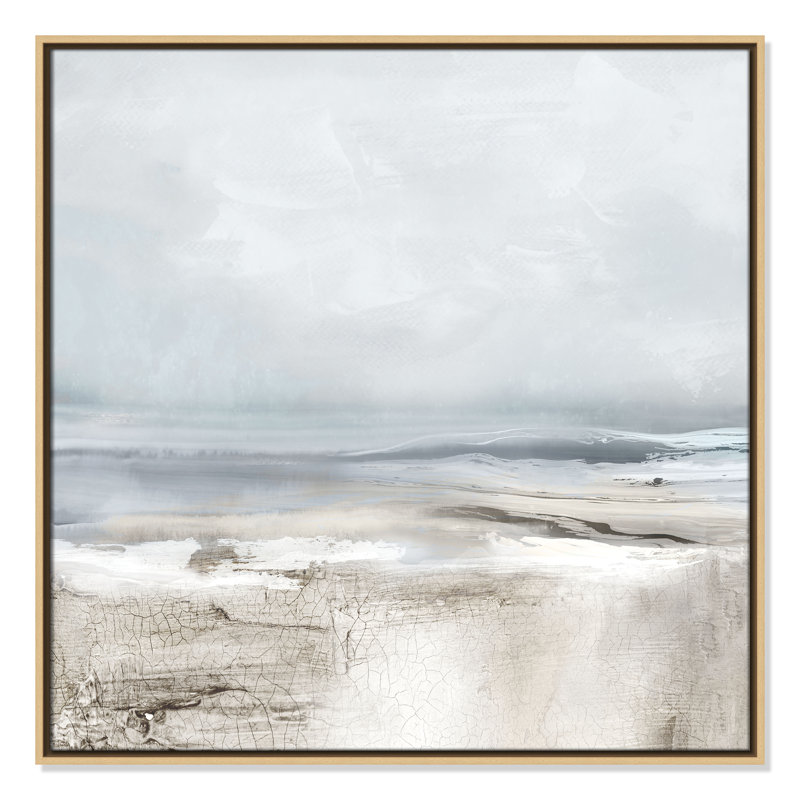Coucher de soleil sur les reflets - reproduction carrée par Luna Mavis, H 31,5 po x l 31,5 po, Flotteur naturel