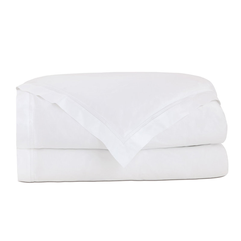 Lusso Duvet Cover, White, Full Duvet Cover