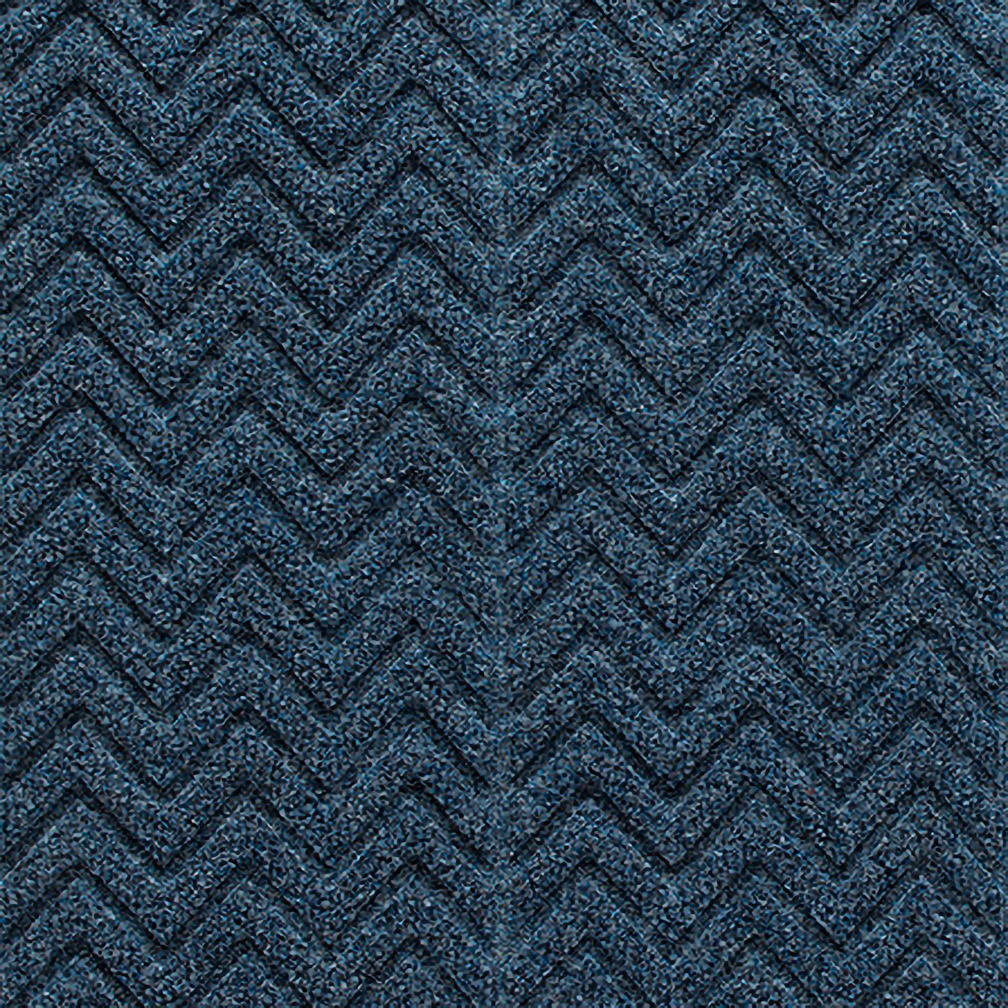 WaterHog Chevron Indoor Outdoor Door Mat, Navy, Rectangle 2' x 3'