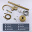2 Handle Floor Freestanding Tub Filler with Diverter-60181700