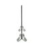 Pare-étincelles en fer - panneau simple, diamant minimaliste moderne, l 41,5 po x P 8,9 po, H 32,1 po, foyer classique noir élégant, 41,5 po, 8,9 po