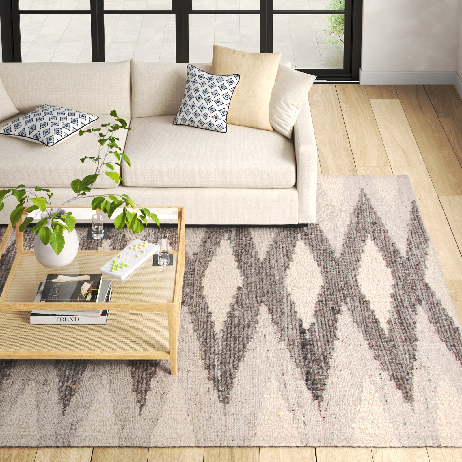 Homer Hand-Woven Moroccan Rug, Rectangle 9' x 12'